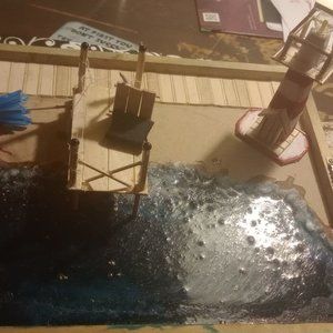 Homemade beach scene